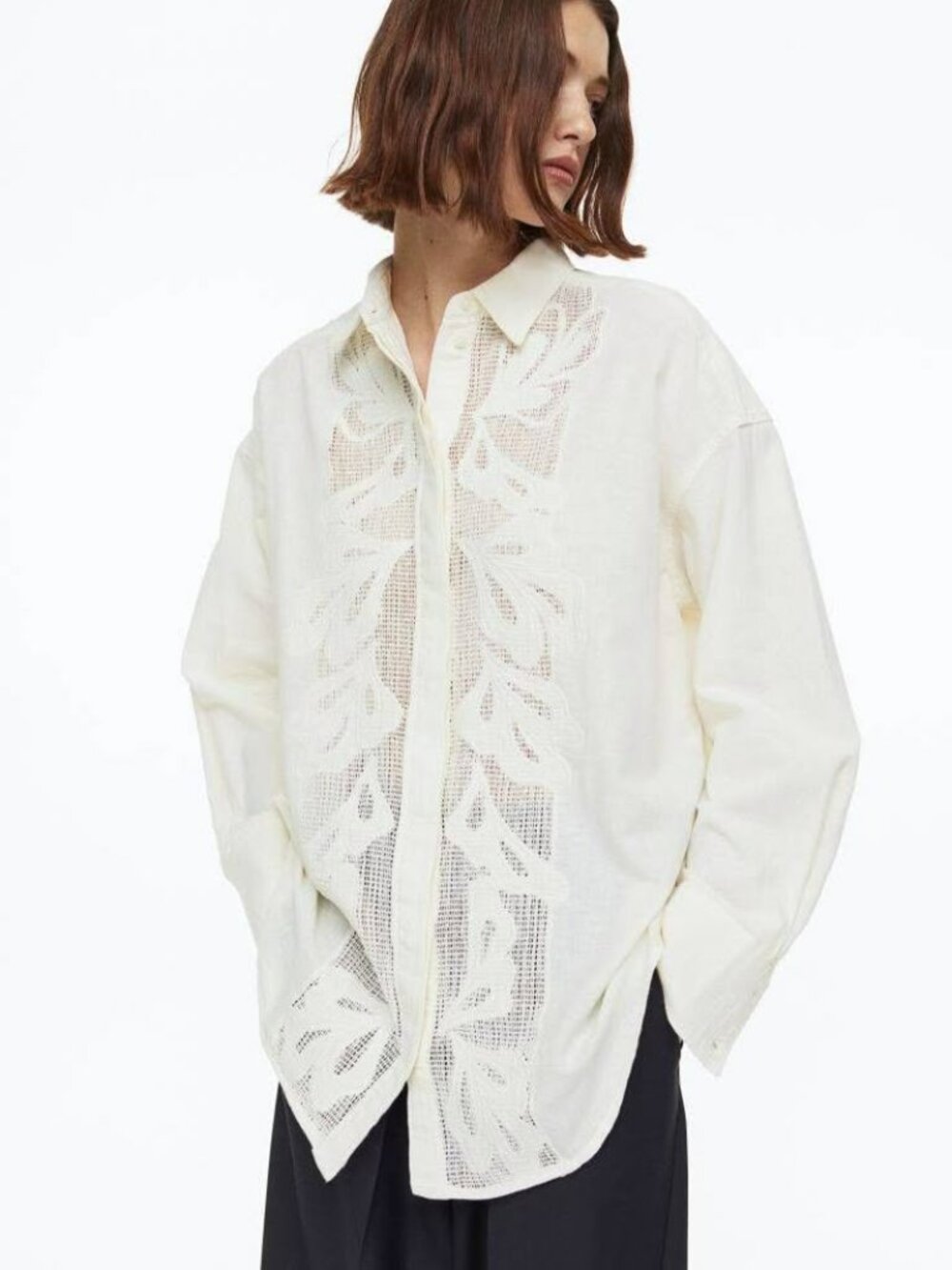 Embroidered Button Up Shirt